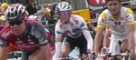 Andy Schleck à l'arriéve de la neuvième étape du Tour de France 2008